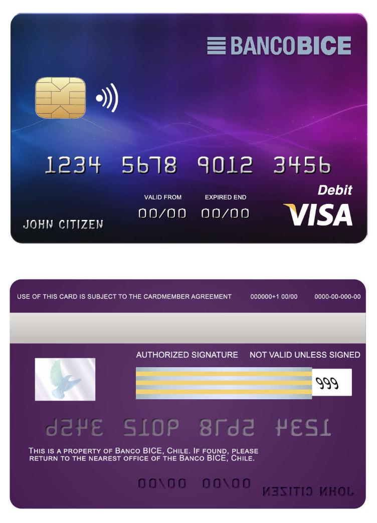 chile  BICE  bank visa card